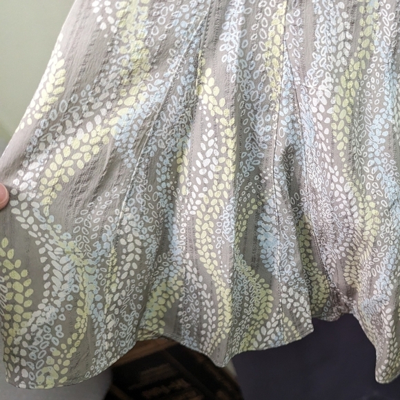 Sigrid Olsen Collection Silk Pattern Skirt Sz 14 - Picture 3 of 8